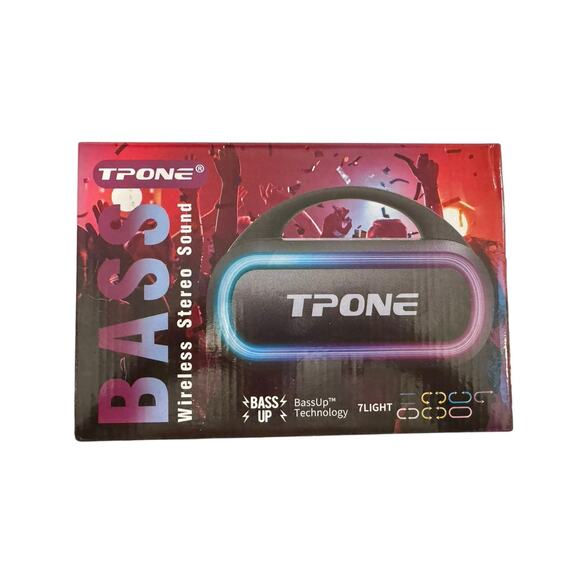 TPONE XT-01 Portable Bluetooth Speaker 30W BassUp Sound LED Lights Waterproof - Picture 2 of 6